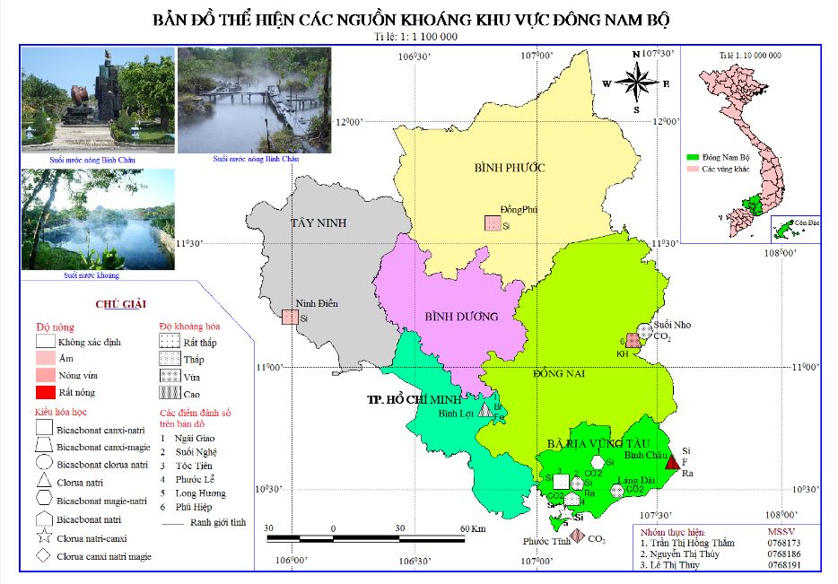 Bản đồ nguồn khoáng Đông Nam Bộ