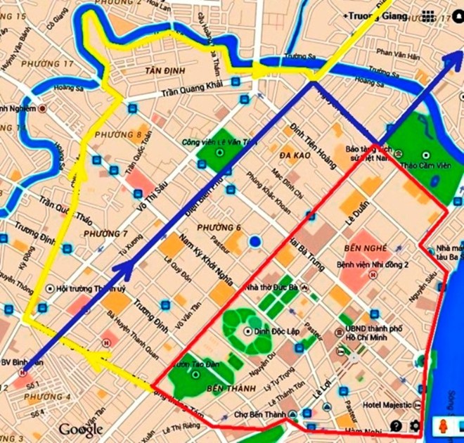 Ứng dụng GIS mô tả và phân tích giao thông quận 1